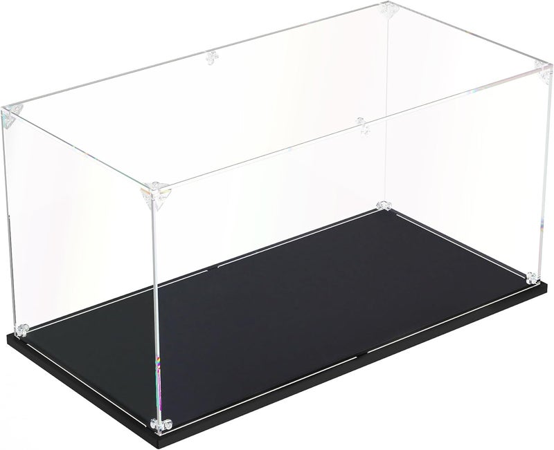 dofopo Clear Acrylic Display Case ,Self-Assemble Showcase for Collectibles, Action Figures, Dolls- Alternative Glass Box for Commemorative Gifts(16x8x8 inches, 40x20x20 cm) - Image 1